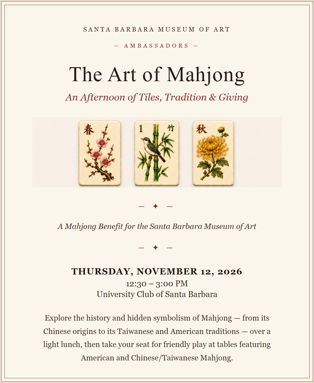 The Art of Mahjong SBMA Ambassadors Event 2026
